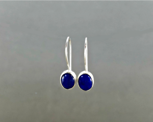 Lapis Lazuli Earrings Silver