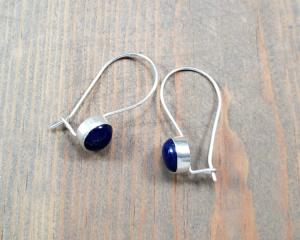 Small blue lapis earrings