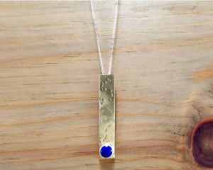Hammered Bar Pendant
