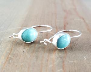 Amazonite Locking Earrings