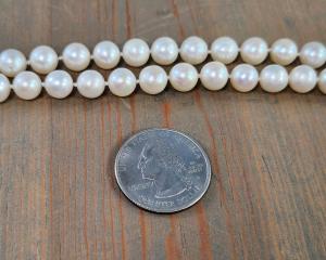 8mm white pearls
