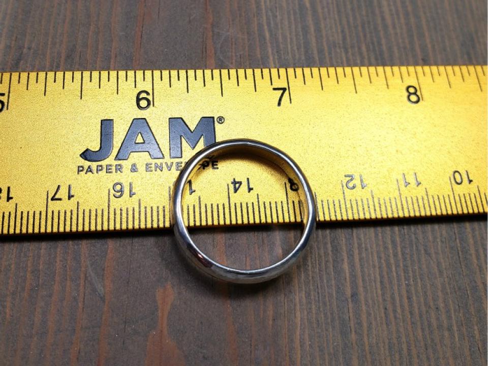 2mm thick solid sterling silver ring