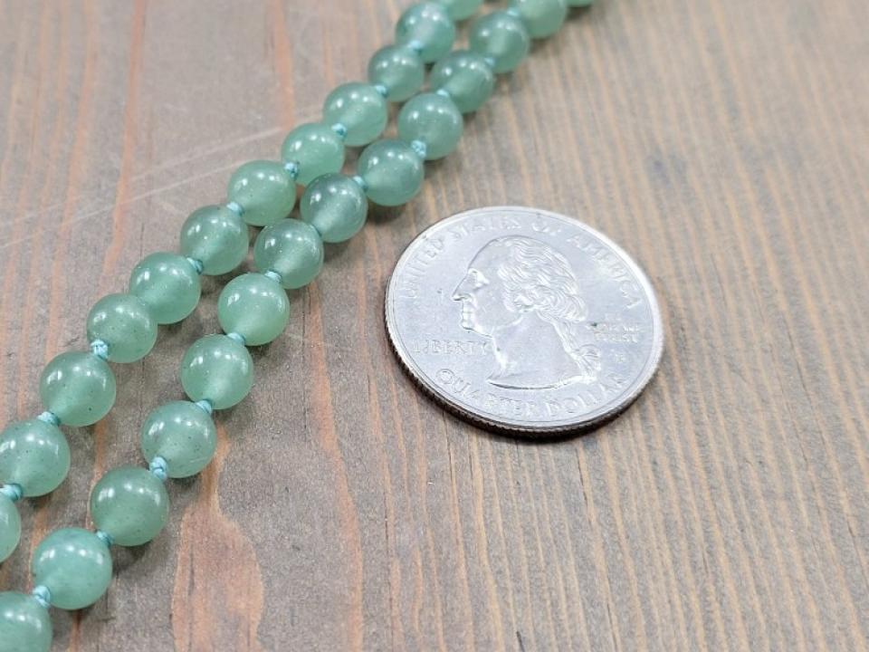 6mm green aventurine round beads
