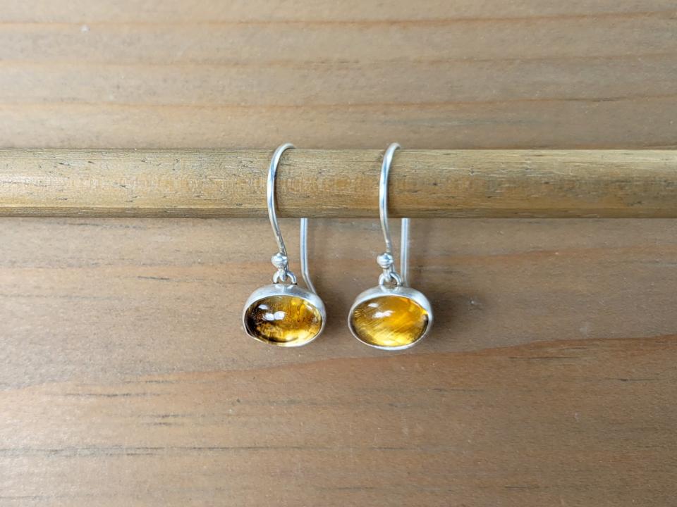 silver dangle earrings