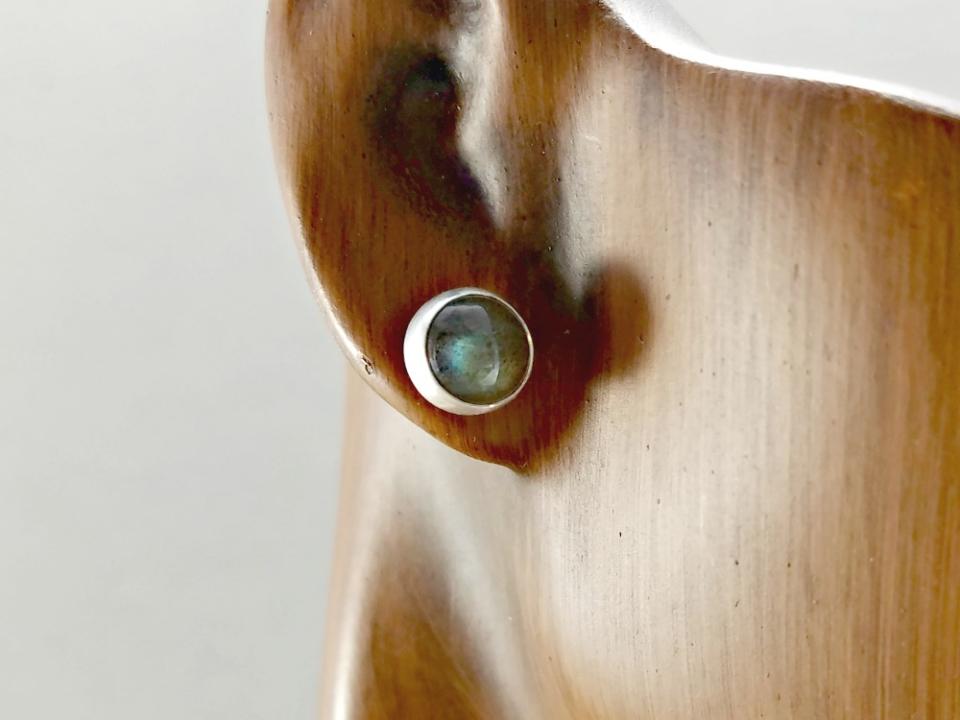Labradorite Earrings Silver
