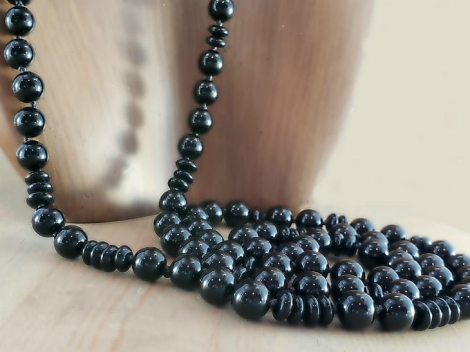36 inch long beaded necklace